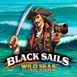 Black Sails Wild Seas slot logo by Infinity Dragon Studios at SkyHills Casino