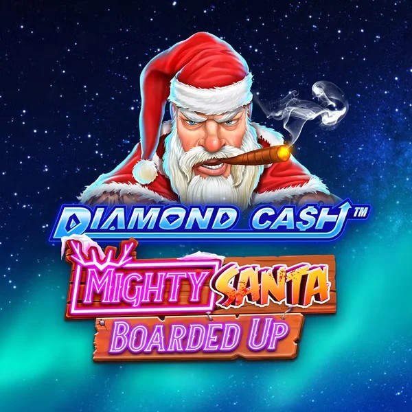 Diamond Cash Mighty Santa Boarded Up logo by Greentube SkyHills Casino