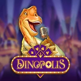Dinopolis slot logo by Push Gaming at SkyHills Casino
