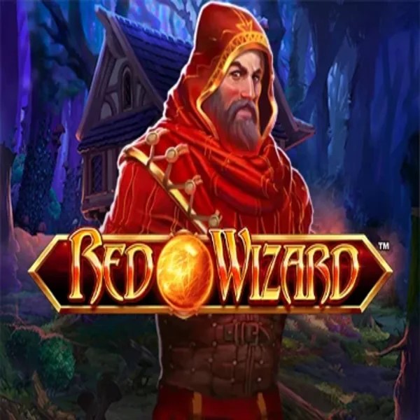 Red Wizard slot logo by Rarestone Gaming at SkyHills Casino