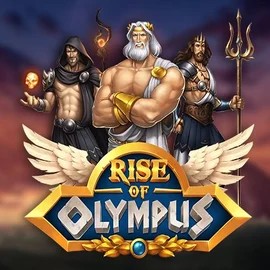 Slots logo of Rise of Olympus from Play’n GO at SkyHills Casino
