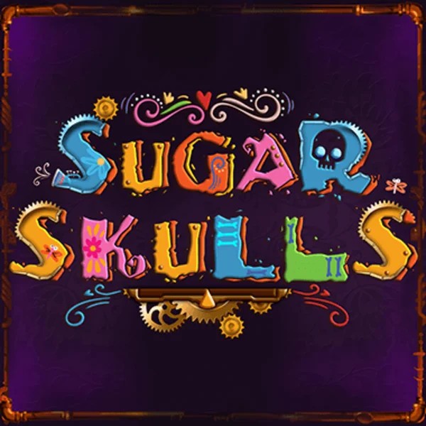 Sugar Skulls logo by Booming Games at SkyHills Casino