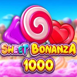 Sweet Bonanza 1000 slot logo by Pragmatic Play at SkyHills Casino